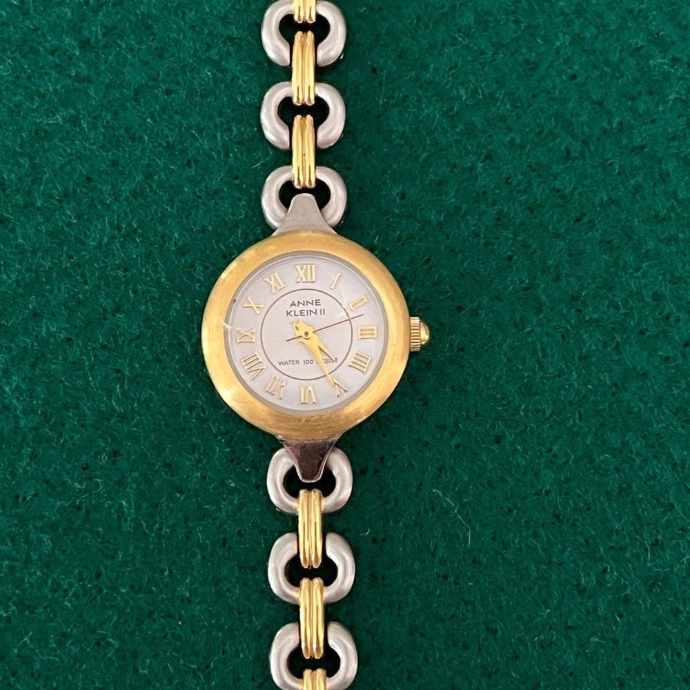Anne Klein II two tone watch